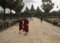 approaching Angkor Wat by jasminaltenhofen