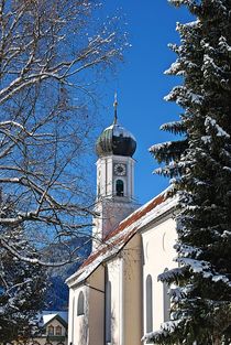 Kloster Ettal im Winter... von loewenherz-artwork