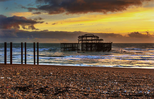 Brighton-west-pier-at-sunset