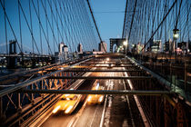 Brooklyn Bridge with Yellow Cabs by Andreas Sachs