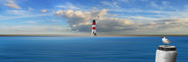 Der einsame Leuchtturm - The lonely lighthouse von Monika Juengling