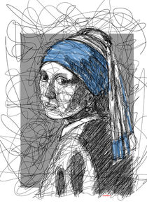 'Girl of the pearl earring' von Camila Oliveira