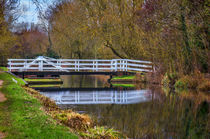 The Swing Bridge At Sulhamstead by Ian Lewis