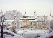 Altstadt mit Festung, Winter by Regine Dapra