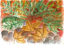Grüne Zweige, bunte Blätter von Ursula Huber