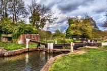 Garston Lock On The Kennet Navigation by Ian Lewis