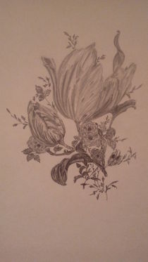 Blumenbouquet - Zeichnung by rosi-hainz