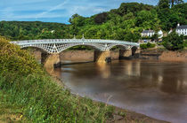 The Old Bridge At Chepstow by Ian Lewis
