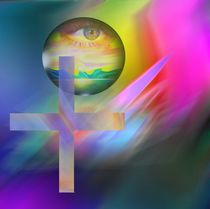 RAINBOW RISING CROSS by Helmut Witkowitsch