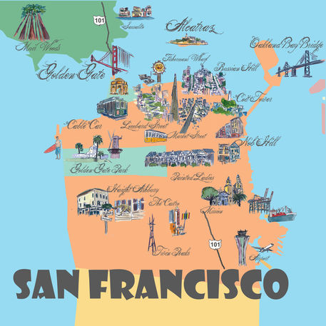 San-francisco-california-favorite-map-with-touristic-highlightsq