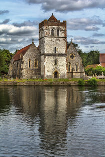 'Bisham Church Reflected' by Ian Lewis