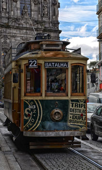 Straßenbahn in Porto von Iris Heuer