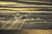 Sonnenstrahlen am Nordkap von Iris Heuer