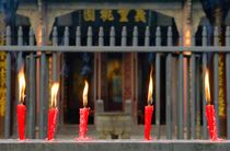 Incense candles before the Wu Hou Shrine. Chengdu by David Lyons