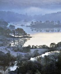 Rydal Water winter blue by David Lyons