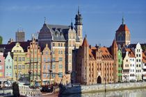 Gdansk. The old town on the Motlawa River by David Lyons