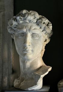 Bust of David. Carrara, Italy by David Lyons
