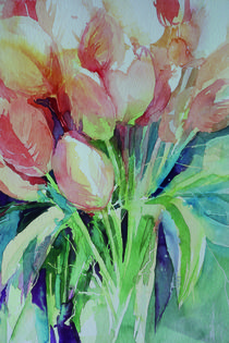 Tulpen in zarten Lachston by Sonja Jannichsen