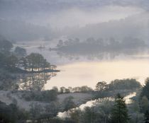 Rydal Water winter pink by David Lyons