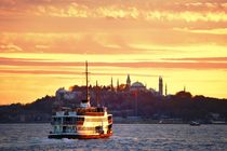 Istanbul ferry on the Bosphorus by David Lyons