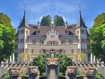 Schloss Seeburg im Spiegelbild by kattobello