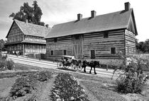 Moravian town of Old Salem. North Carolina. B&W von David Lyons
