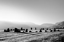 Prehistoric stones, Castlerigg. B&W von David Lyons