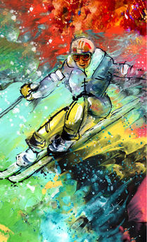 Skiing 11 von Miki de Goodaboom