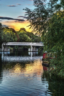  Above The Toll Bridge At Pangbourne by Ian Lewis
