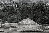 Ardtornish Castle in Morvern. B&W by David Lyons
