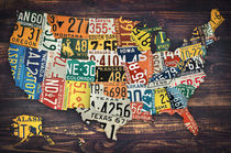 License Plate Map Of The United States von zapista