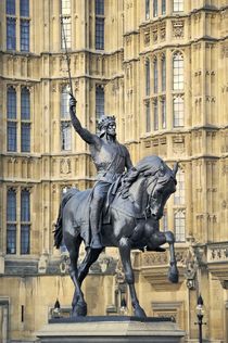 Richard the Lionheart before the Palace of Westminster by David Lyons