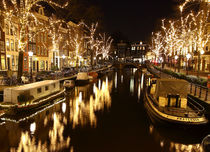 Christmas mood. Amsterdam. Night time. by Galina Solonova