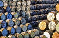 Whisky barrels in Dufftown by David Lyons