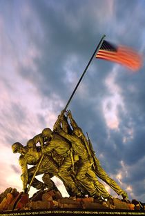 Marine Corps War Memorial, Arlington Cemetery by David Lyons