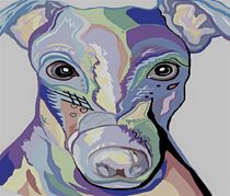 Greyhound in Denim Colors von eloiseart