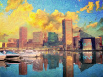 Baltimore Maryland Skyline by zapista