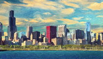 Chicago Skyline by zapista