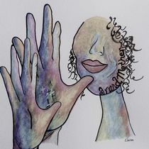 ASL Grandmother in Denim Colors von eloiseart