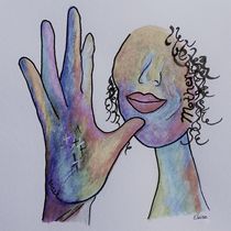 ASL Mother in Denim Colors by eloiseart