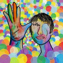 'ASL Father on Bubble Background' von eloiseart