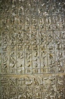 Hieroglyphics inside Teti Pyramid by Andy Doyle