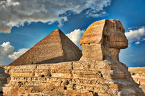 Sphynx and Great Pyramid by Andy Doyle