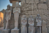 Gods at Karnak Temple Luxor Egypt by Andy Doyle