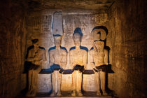 4 Gods inside Abu Simbel by Andy Doyle