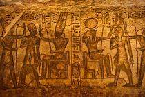 Hieroglyphics inside Abu Simbel von Andy Doyle