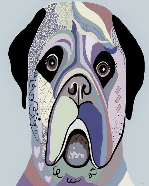 Mastiff-in-denim-colors-portrait