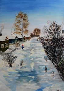 Winter in einem russischen Dorf by yana-kott