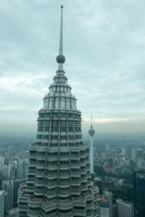Twintowers2. Blick vom einen Zwillingsturm auf den andern by Hartmut Binder