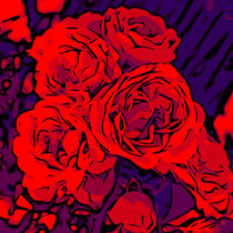 Blumen Poster „Rote Rosen“  — WelikeFlowers von Robert H. Biedermann